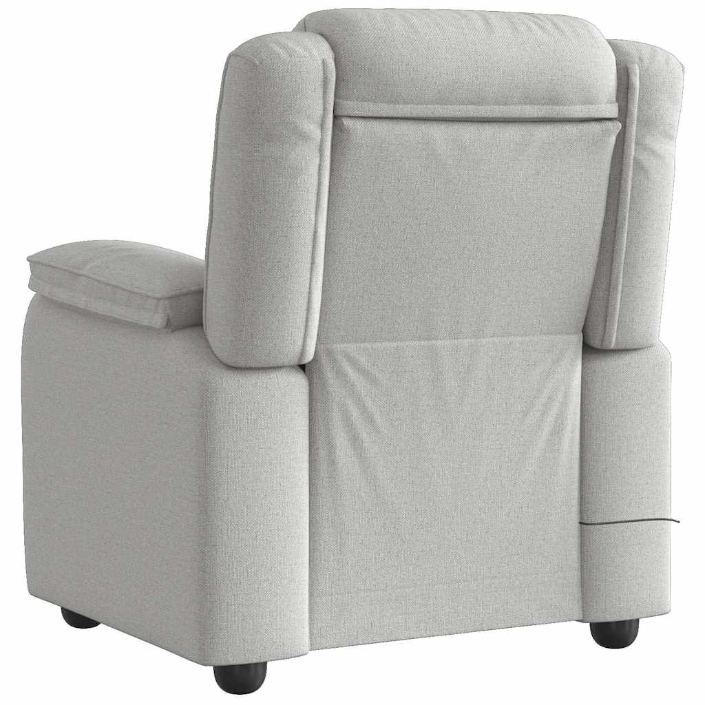 vidaXL Massagesessel Wolkengrau Stoff