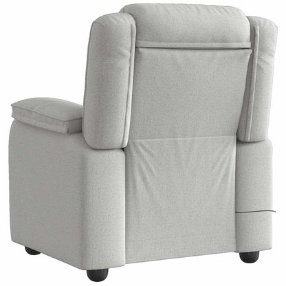 vidaXL Massagesessel Wolkengrau Stoff