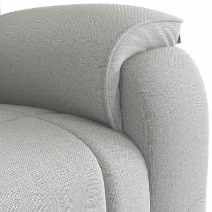 vidaXL Massagesessel Wolkengrau Stoff