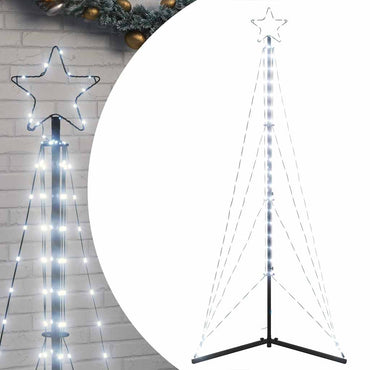 vidaXL Sapin de Noël LED 363 LED Blanc froid 182 cm