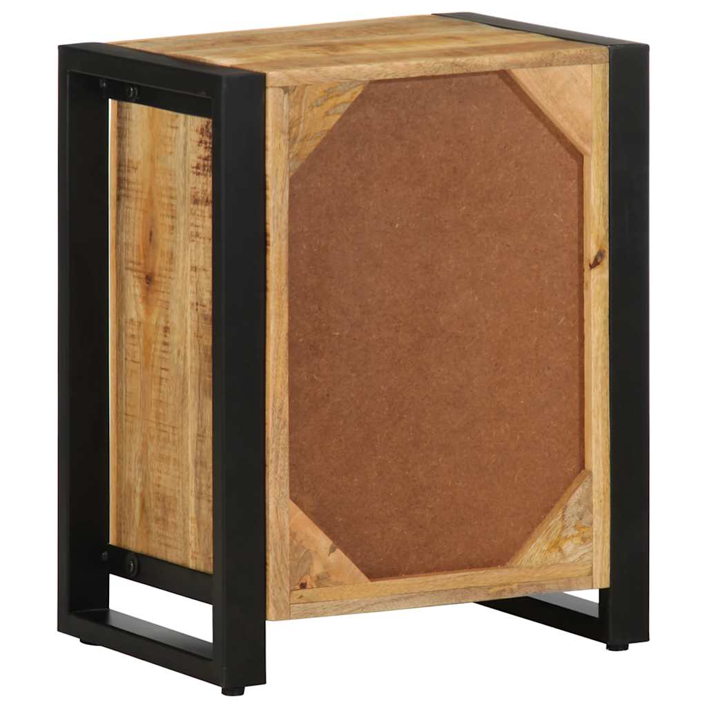 vidaXL Nachttisch 40x30x50 cm Raues Mango-Massivholz