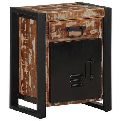 vidaXL Nachttisch Mehrfarbig 40x30x50 cm Altholz Massiv