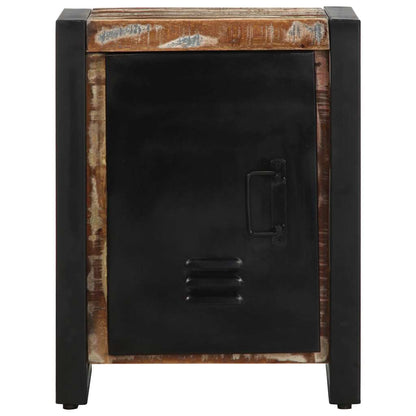 vidaXL Nachttisch Mehrfarbig 40x30x51 cm Altholz Massiv