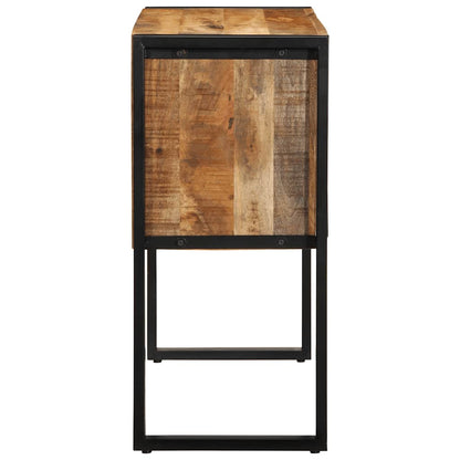 vidaXL Konsolentisch 90x35x75 cm Raues Massivholz Mango