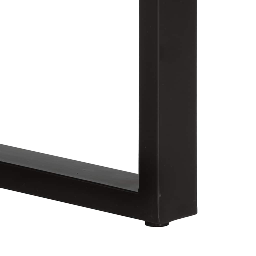 vidaXL Konsolentisch 90x35x75 cm Raues Massivholz Mango