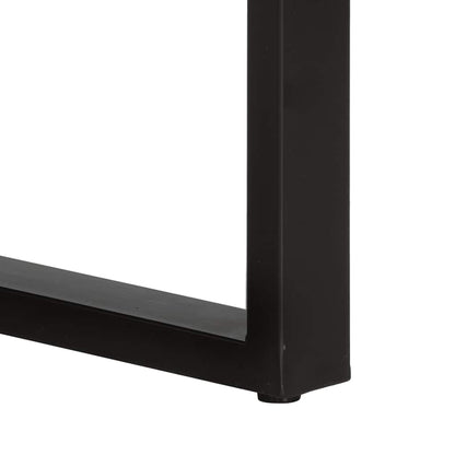 vidaXL Konsolentisch 90x35x75 cm Raues Massivholz Mango