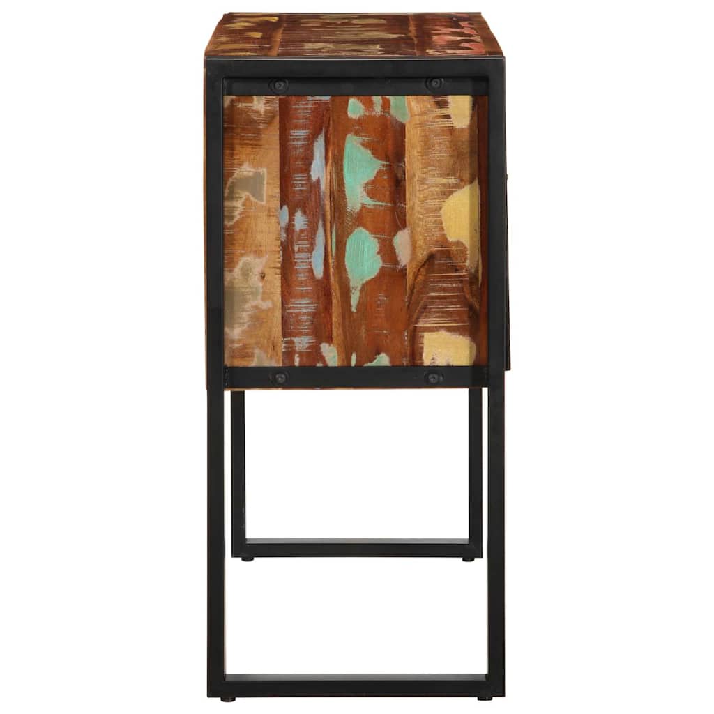 vidaXL Konsolentisch Mehrfarbig 90x35x75 cm Altholz Massiv