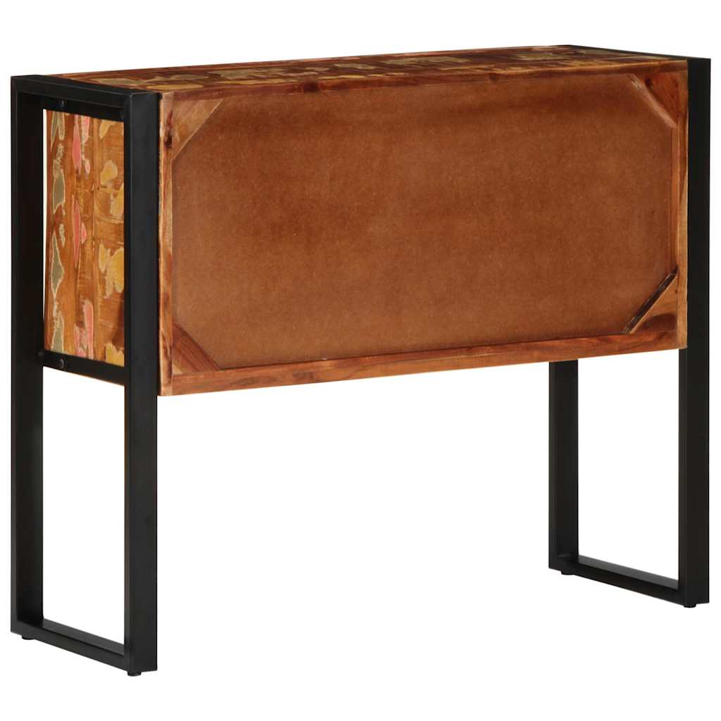 vidaXL Konsolentisch Mehrfarbig 90x35x75 cm Altholz Massiv