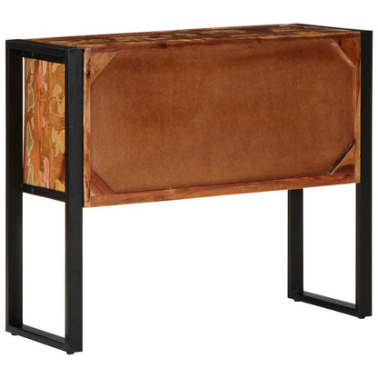 vidaXL Konsolentisch Mehrfarbig 90x35x75 cm Altholz Massiv