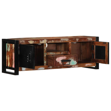 vidaXL TV-Schrank 100x30x35 cm Massivholz Altholz