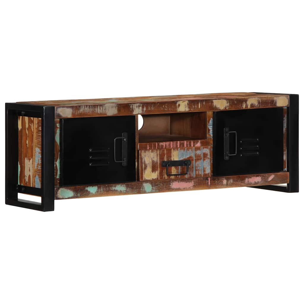 vidaXL TV-Schrank 100x30x35 cm Massivholz Altholz