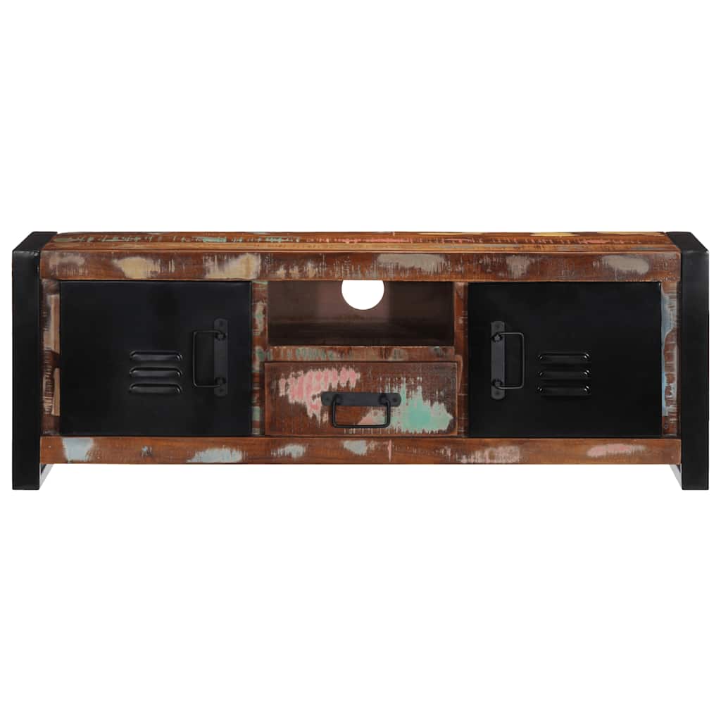 vidaXL TV-Schrank 100x30x35 cm Massivholz Altholz