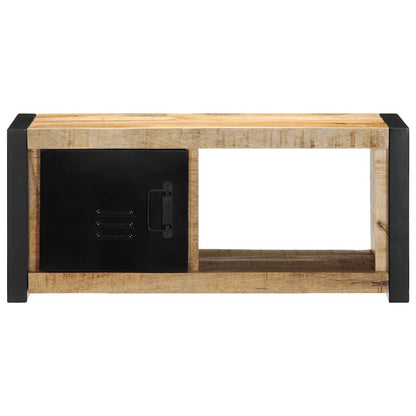 TV-Schrank 80x30x35 cm Raues Massivholz Mango