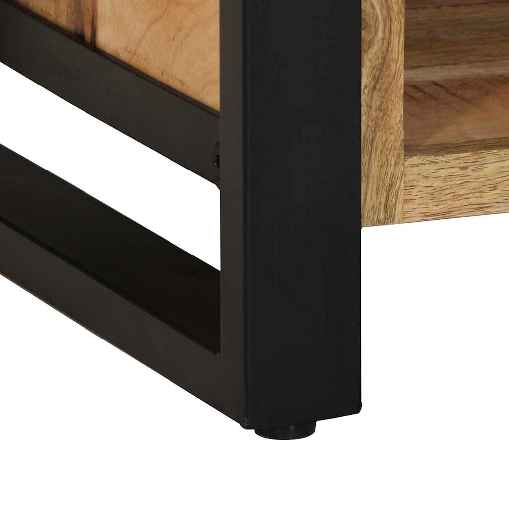 Schuhbank Braun 100 x 40 x 50 cm Massivholz Mango