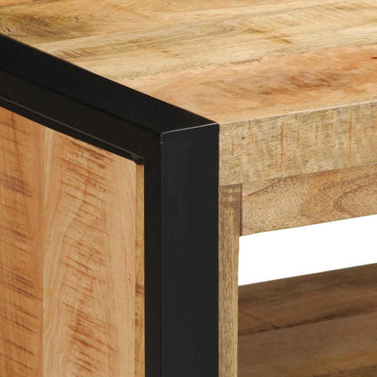 Schuhbank Braun 100 x 40 x 50 cm Massivholz Mango