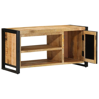 Schuhbank Braun 100 x 40 x 50 cm Massivholz Mango