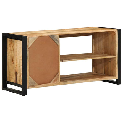 Schuhbank Braun 100 x 40 x 50 cm Massivholz Mango