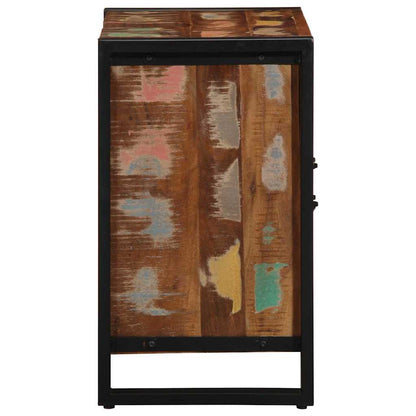 vidaXL Badezimmerschrank mit Regal Braun Massives upgecyceltes Holz