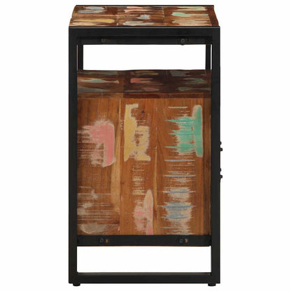 vidaXL Waschbeckenunterschrank 55x35x60 cm Altholz Massivholz