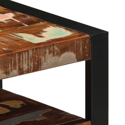 vidaXL Waschbeckenunterschrank 55x35x60 cm Altholz Massivholz