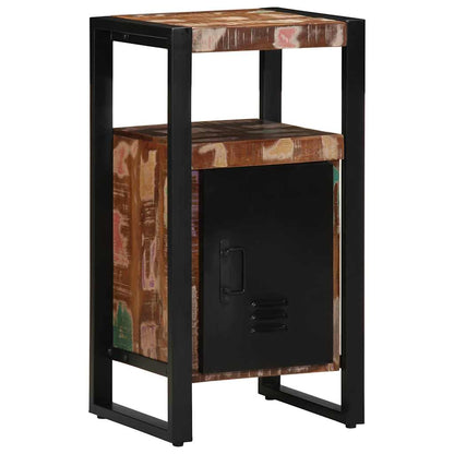 vidaXL Meuble de salle de bain avec étagère Marron Bois massif recyclé