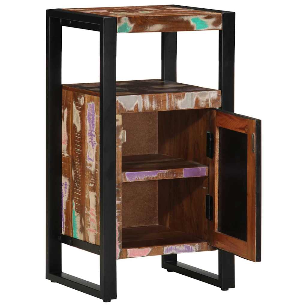 vidaXL Meuble de salle de bain avec étagère Marron Bois massif recyclé