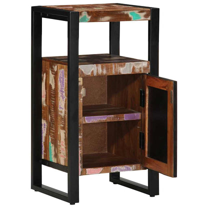 vidaXL Meuble de salle de bain avec étagère Marron Bois massif recyclé