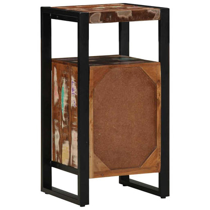 vidaXL Meuble de salle de bain avec étagère Marron Bois massif recyclé