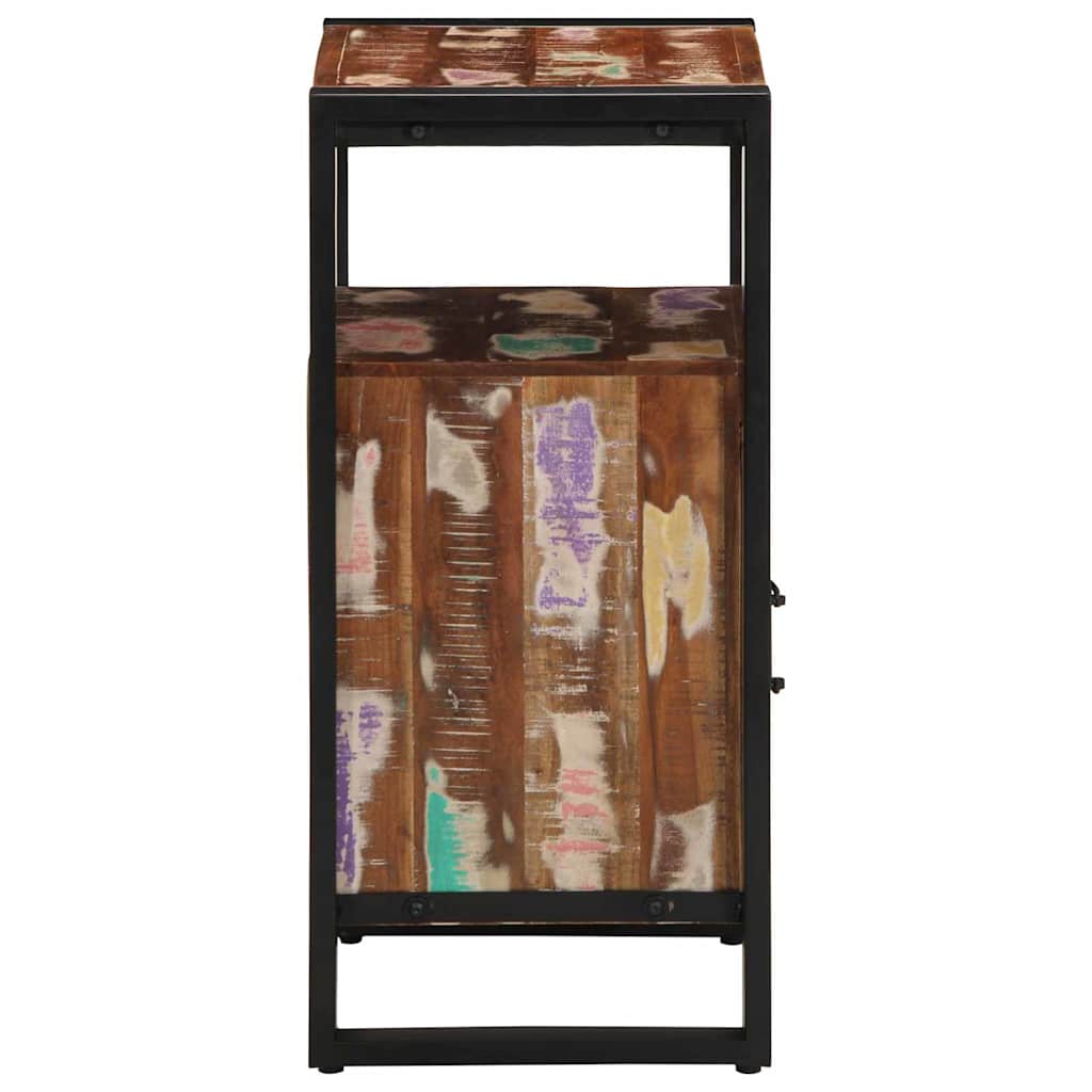 vidaXL Meuble de salle de bain avec étagère Marron Bois massif recyclé