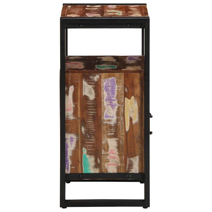 vidaXL Meuble de salle de bain avec étagère Marron Bois massif recyclé