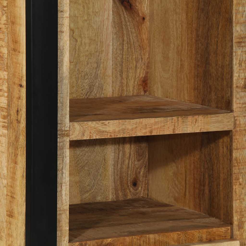 vidaXL Badschrank 40x30x90 cm Raues Massivholz Mango