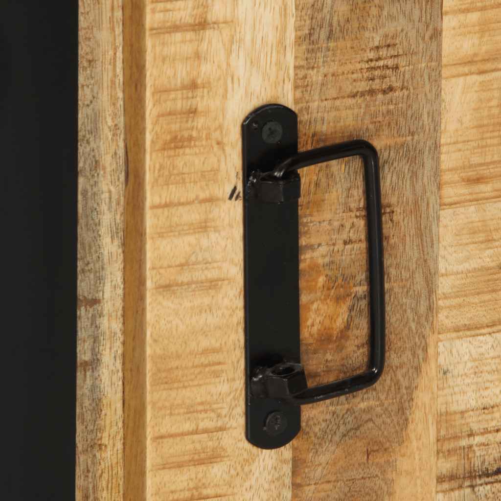 vidaXL Badschrank 40x30x90 cm Raues Massivholz Mango