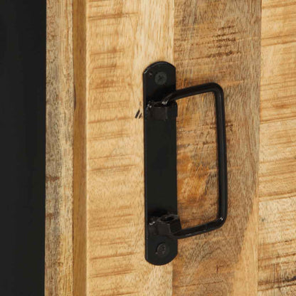 vidaXL Badschrank 40x30x90 cm Raues Massivholz Mango