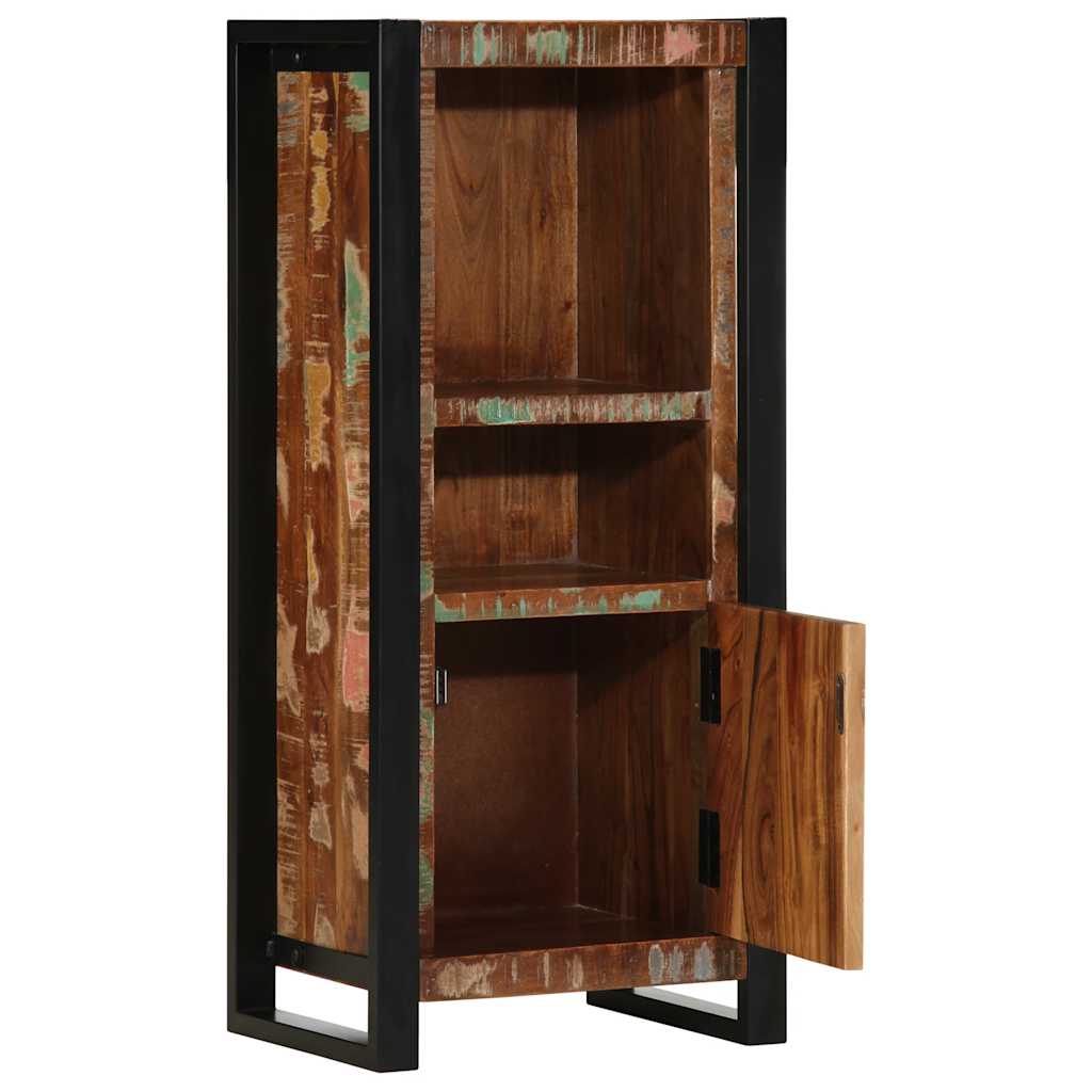 vidaXL Badschrank 40x30x90 cm Altholz Massivholz