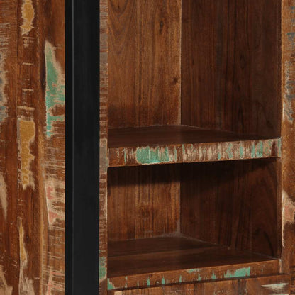 vidaXL Badschrank 40x30x90 cm Altholz Massivholz