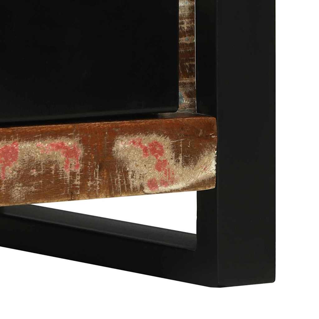 vidaXL Badezimmerschrank mit Regal Braun Massives upgecyceltes Holz