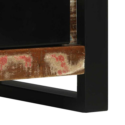 vidaXL Badezimmerschrank mit Regal Braun Massives upgecyceltes Holz