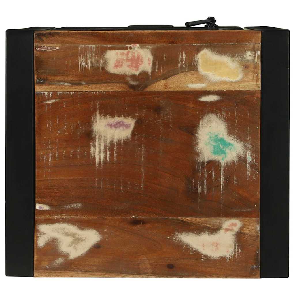 vidaXL Badezimmerschrank mit Regal Braun Massives upgecyceltes Holz