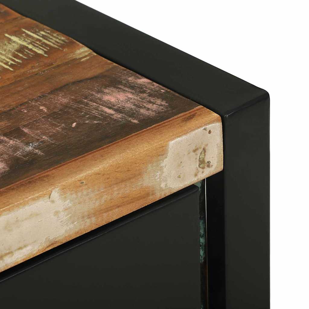 vidaXL Badezimmerschrank mit Regal Braun Massives upgecyceltes Holz