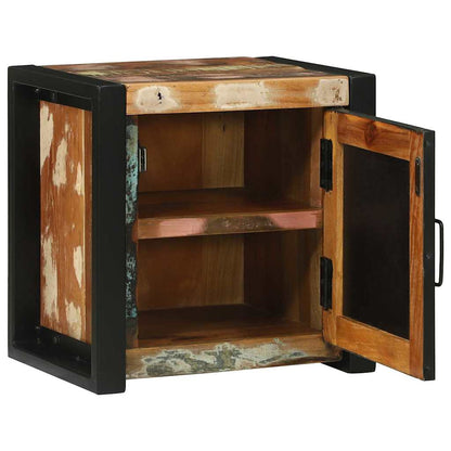 vidaXL Badezimmerschrank mit Regal Braun Massives upgecyceltes Holz