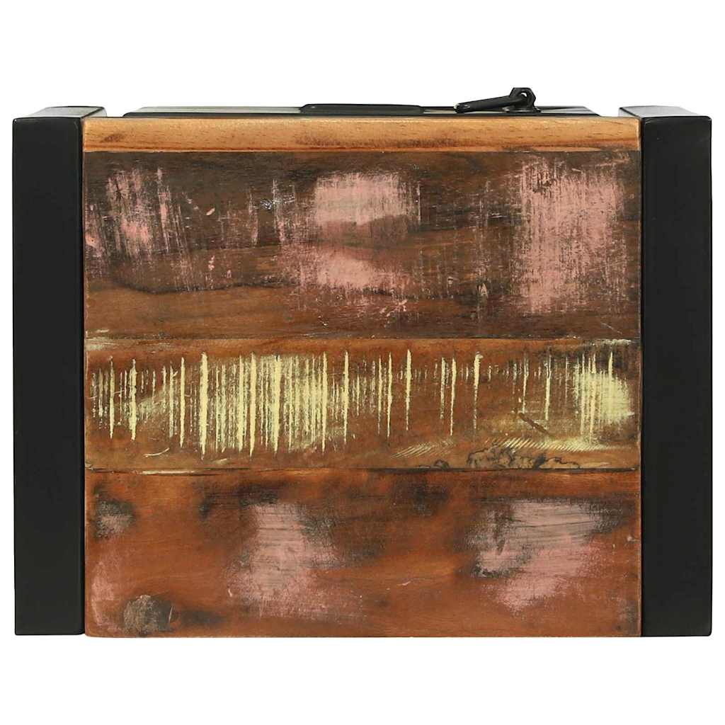 vidaXL Badezimmerschrank mit Regal Braun Massives upgecyceltes Holz
