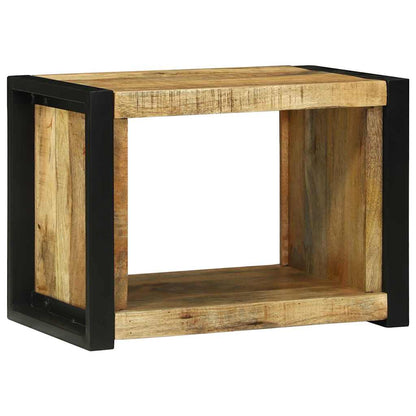 vidaXL Wandwürfel mit Speicher Braun 55 x 35 x 40 cm Massivholz Mango