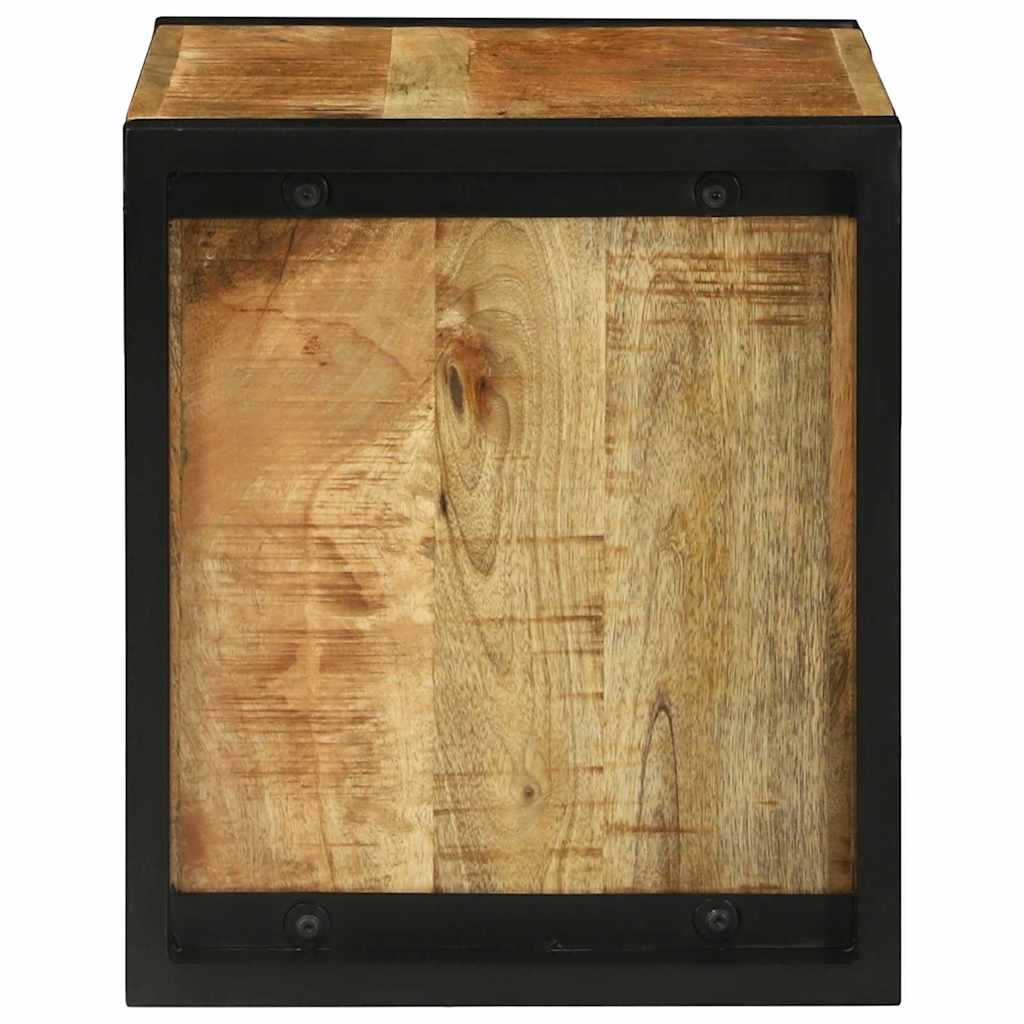 vidaXL Wandwürfel mit Speicher Braun 55 x 35 x 40 cm Massivholz Mango