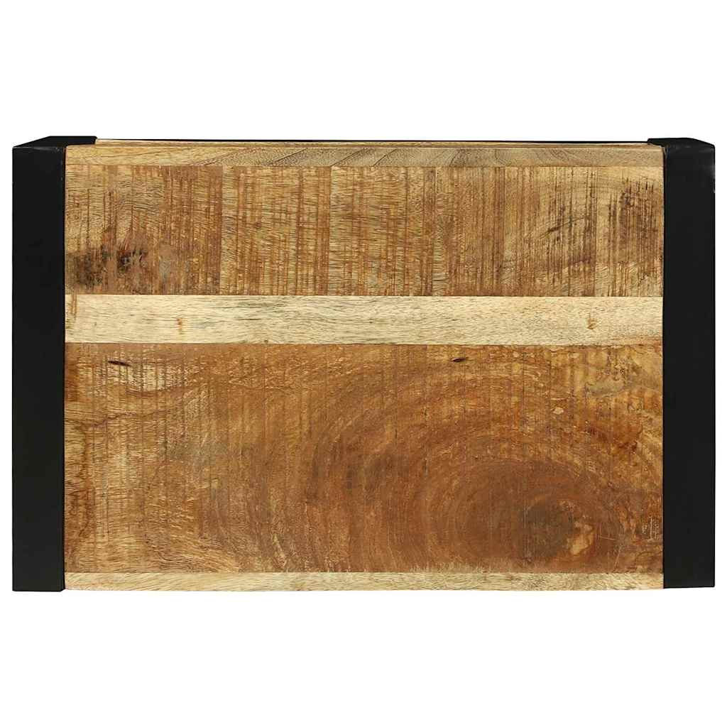 vidaXL Wandwürfel mit Speicher Braun 55 x 35 x 40 cm Massivholz Mango