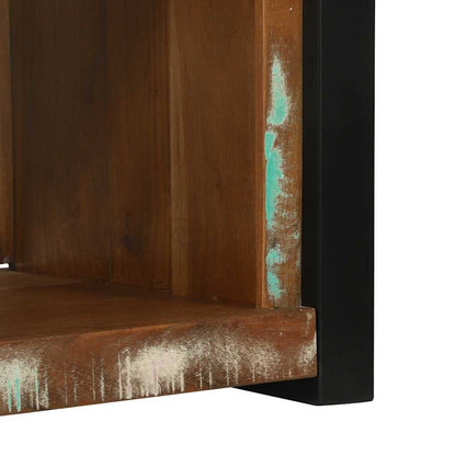 vidaXL Wandwürfel Braun 55 x 35 x 40 cm Massives upgecyceltes Holz