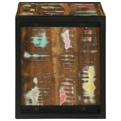 vidaXL Wandwürfel Braun 55 x 35 x 40 cm Massives upgecyceltes Holz