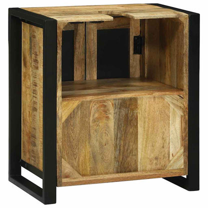 vidaXL Waschbeckenunterschrank Braun 55 x 35 x 60 cm Massivholz Mango