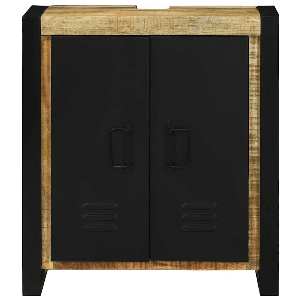 vidaXL Waschbeckenunterschrank Braun 55 x 35 x 60 cm Massivholz Mango