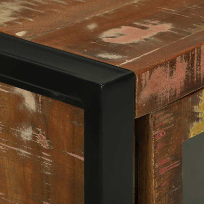 vidaXL Badezimmerschrank mit Regal Braun Massives upgecyceltes Holz
