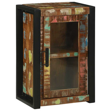 vidaXL Badezimmerschrank mit Regal Braun Massives upgecyceltes Holz
